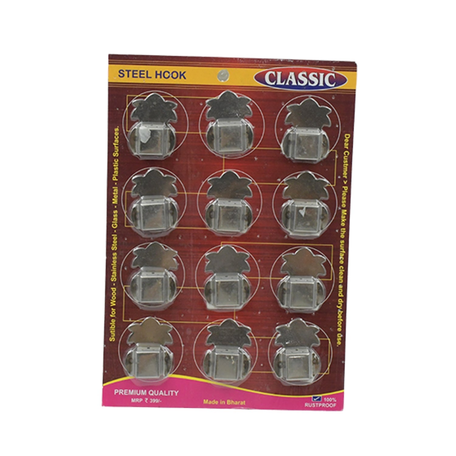 12-pack stainless steel agarbatti holders, self-adhesive 12-pack stainless steel agarbatti holders, self-adhesive